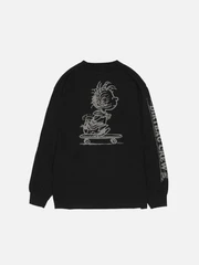 PIGPEN L/S TEE-BLK